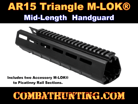 AR15 Triangle M-LOK Handguard Mid-Length