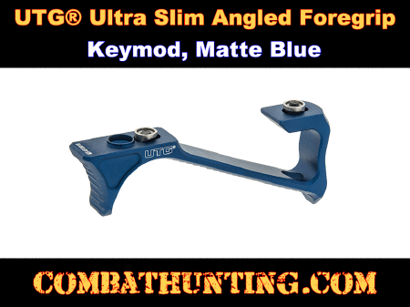 UTG® Ultra Slim Angled Foregrip Keymod Matte Blue