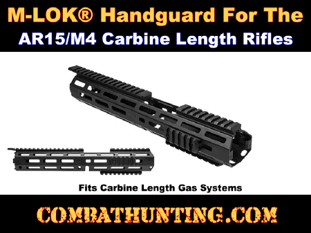 VMARMLCE Ncstar® AR-15 M-LOK Handguard Extended Carbine Length - Quad ...