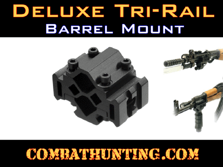 Handi Rifle Deluxe Tri Rail Barrel Mount 2 Slot