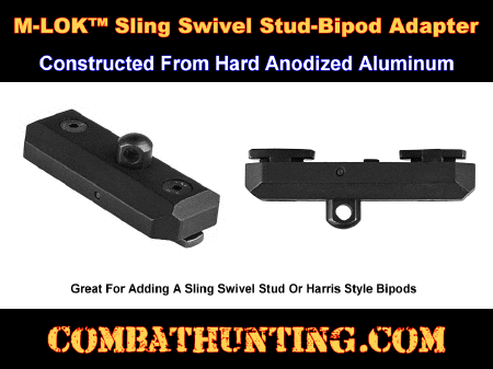 M-LOK Sling Swivel Stud Bipod Mount Adapter
