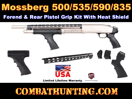 Mossberg 500/535/590/835 Pistol Grip Forend & Rear Pistol Grip Shotgun Heat Shield