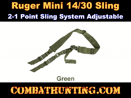 Ruger Mini 14/30 Sling Green 2 Point Sling System