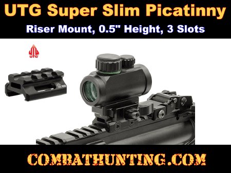 UTG Super Slim Picatinny Riser Mount 0.75