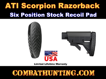 Scorpion Six Position Stock Buttpad Recoil System