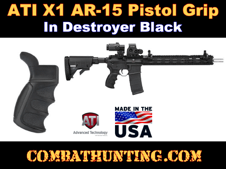 ATI X1 AR-15, AR-10, Pistol Grip Black