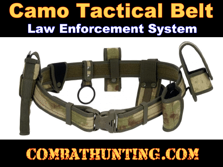 Camo Tactical Belt Law Enforcement System