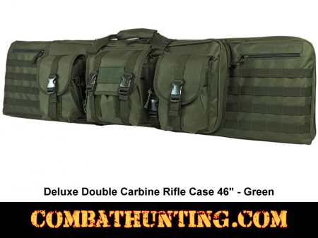 Double Tactical Rifle Case 46 Inches Military Green