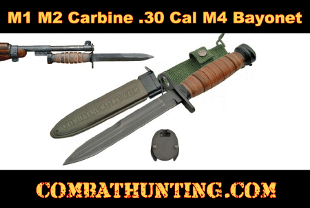 M1 M2 Carbine .30 Cal M4 Bayonet 1944