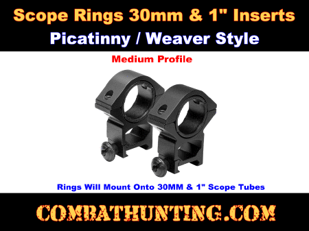 Scope Rings 30mm Weaver Style See Through1