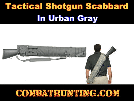 Tactical Shotgun Scabbard Molle Urban Gray