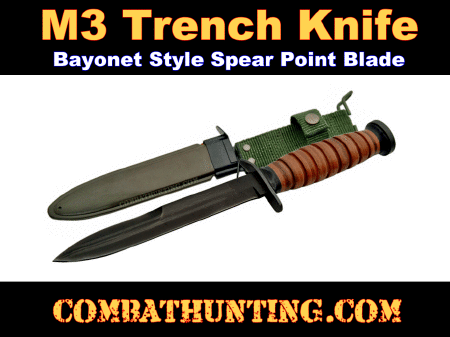 US M3 1943 Trench Knife Fighting Knife
