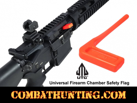 UTG Universal Firearm Chamber Safety Flag, Orange 6PCs Set